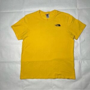 The North Face Shirt Men Size Medium Yellow Short Sleeve 100% Cotton